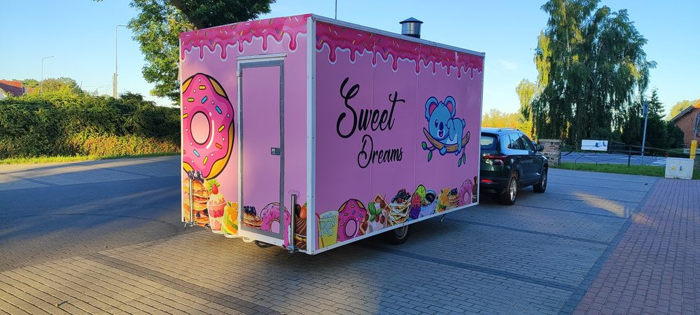 Przyczepa gastronomiczna Lody Gofry Naleśniki