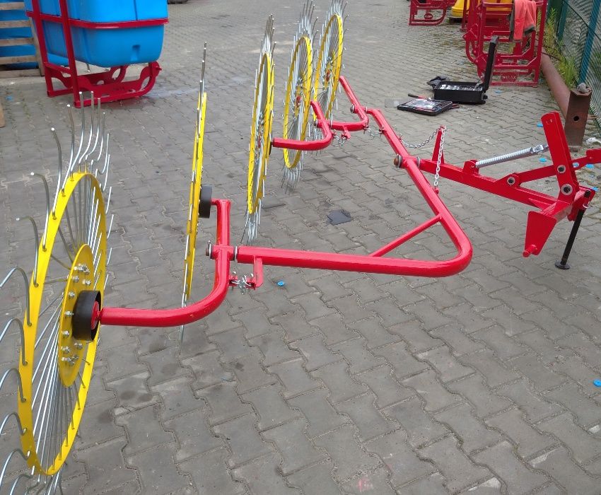 Грабли ворошилки Солнышко 4колеса підсилена рама, WIRAX
