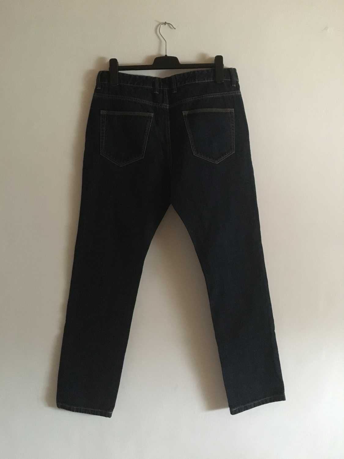 Spodnie meskie jeans London NEXT 36 blue slim navy skinny