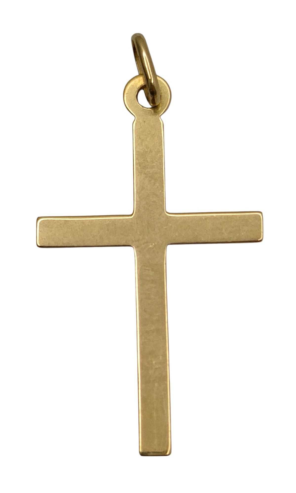 Złota zawieszka krzyż 585/0,87G/3,5cm x 2cm