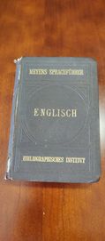 Stary,1910 r, słownik angielsko-niemiecki