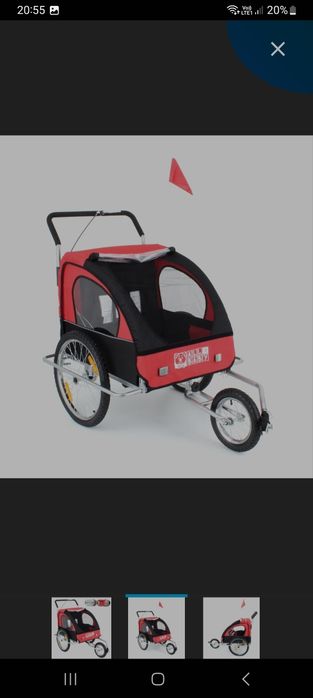 Riksza rowerowa dla dwójki dzieci