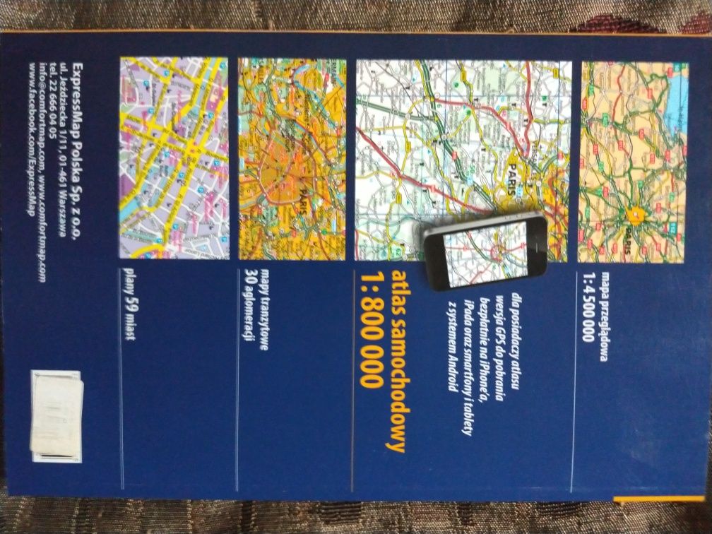 Atlas samochodowy Europa 1:800000