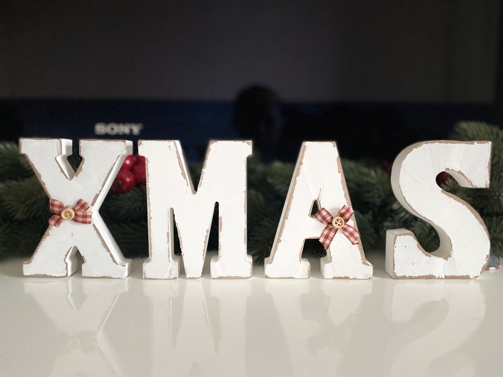 Новогодний рождественский декор XMAS буквы Jysk