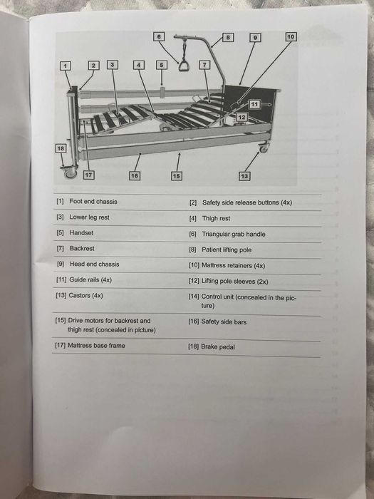 Cama articulada com 10 meses de uso