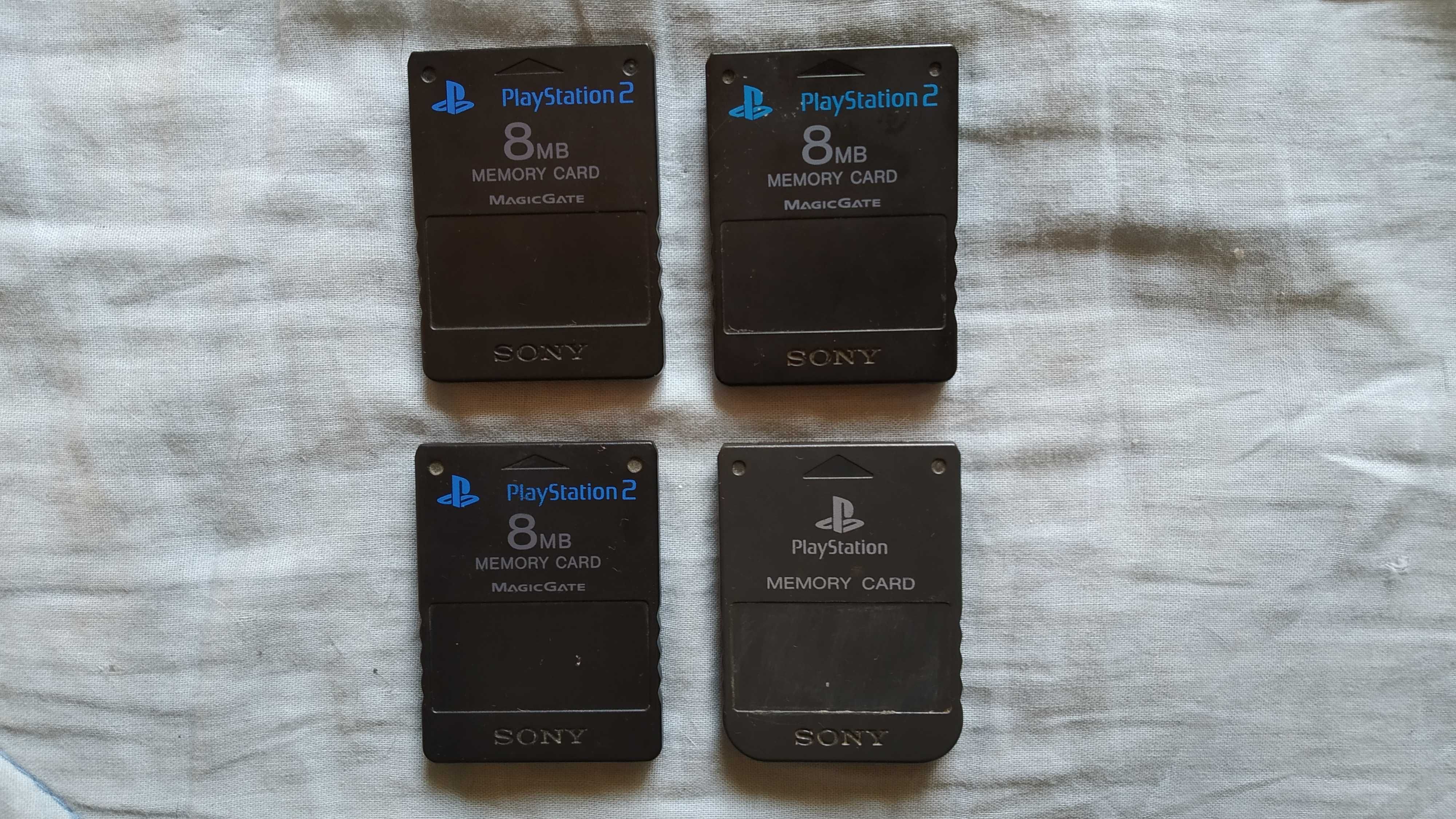 Cartões de Memória Oficiais PS2 Como Novos