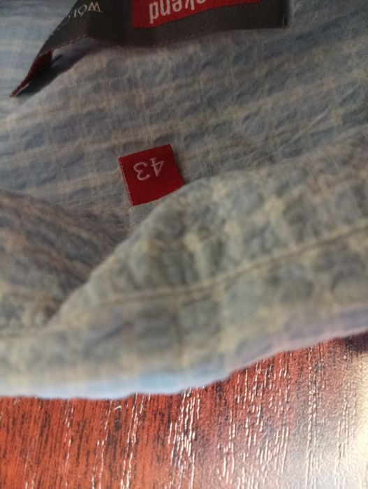 6. Koszula męska krótki rękaw rozmiar 43 firmy Wólczanka