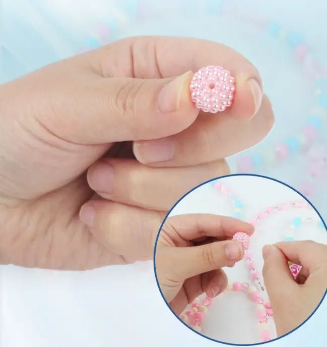 Дитячий набір для створення браслетів і намиста з бісеру ручної роботи