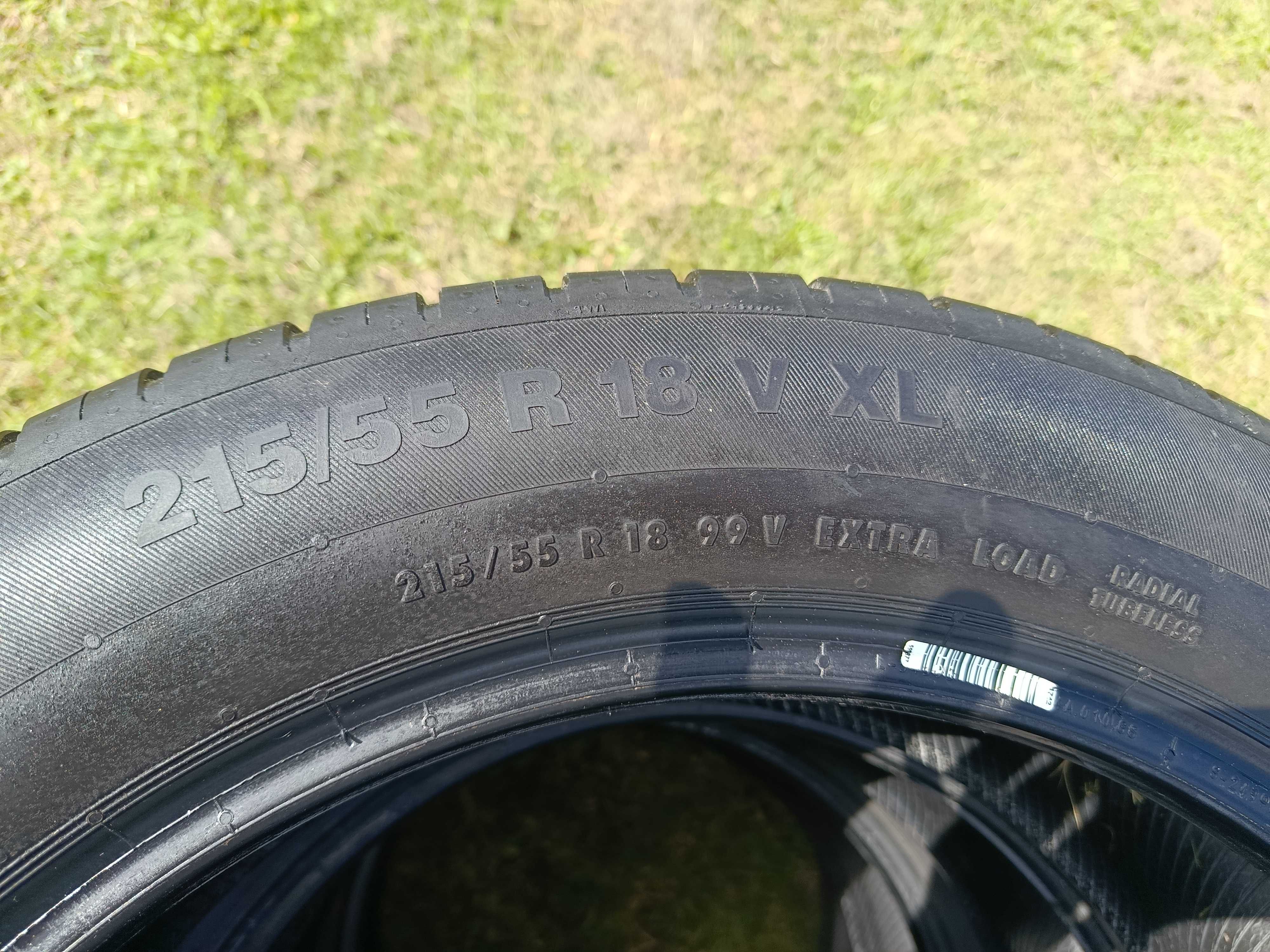 Opony Continental 215/55 R 18 xl letnie, nowe, demo
