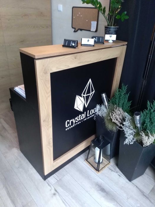 biurko do salonu fryzjerskiego kosmetycznego recepcja