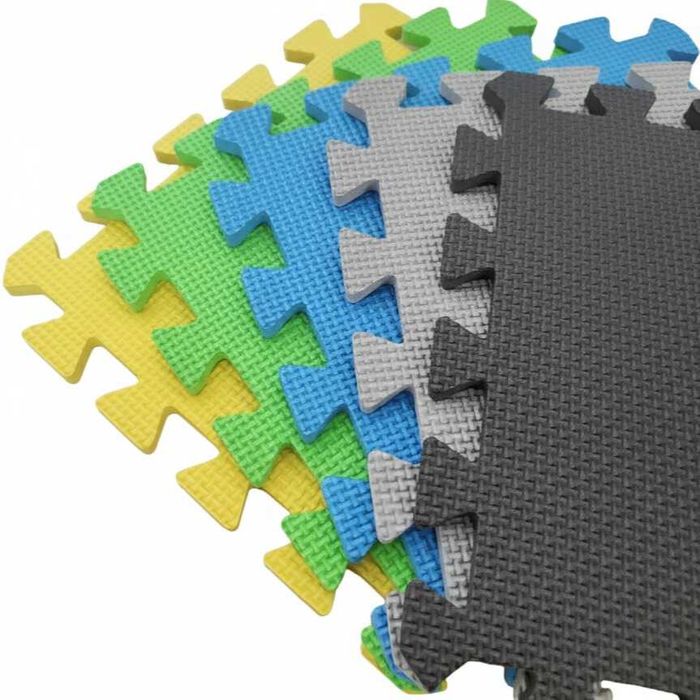 Czarna Mata Piankowa 1cm Puzzle do ćwiczeń ochronna sprzęt siłownia