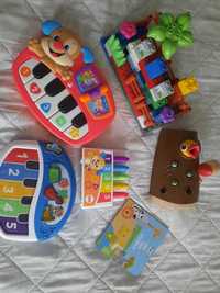 Zestaw zabawek dla dzieci 1 - 3 lata (fisher price i inne)