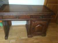 Stare biurko dębowe