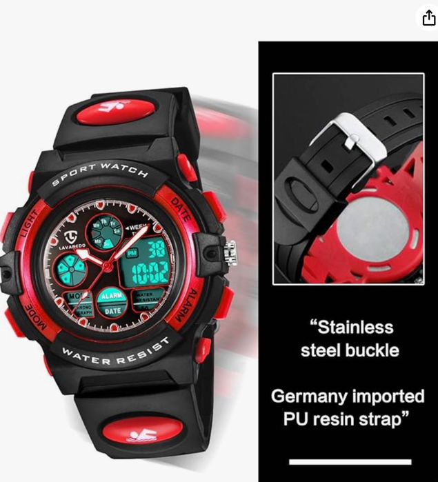 Relógio desportivo para crianças