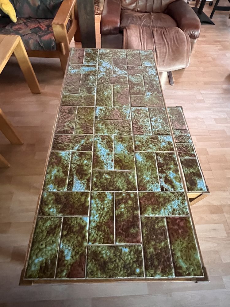 Mid century modern para stolików kawowych Jean Linard