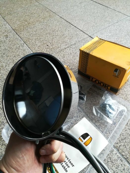 Espelhos com comando para clássicos ex. Mini, Ford Ecort, Datsun...