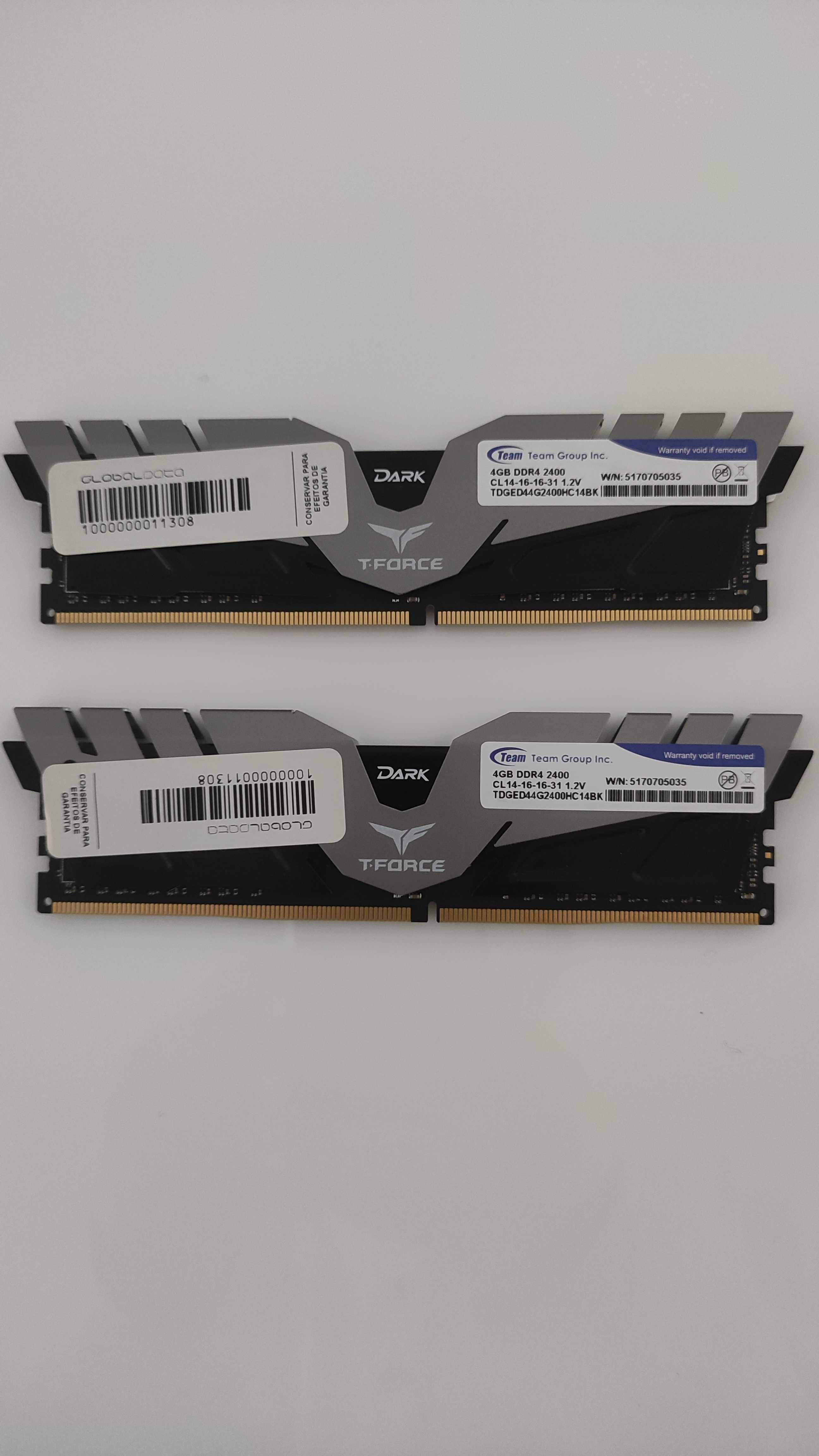 Memórias RAM DDR4 2400 4GB x2