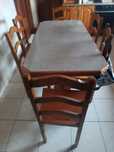 Mesa e 6 cadeiras carvalho