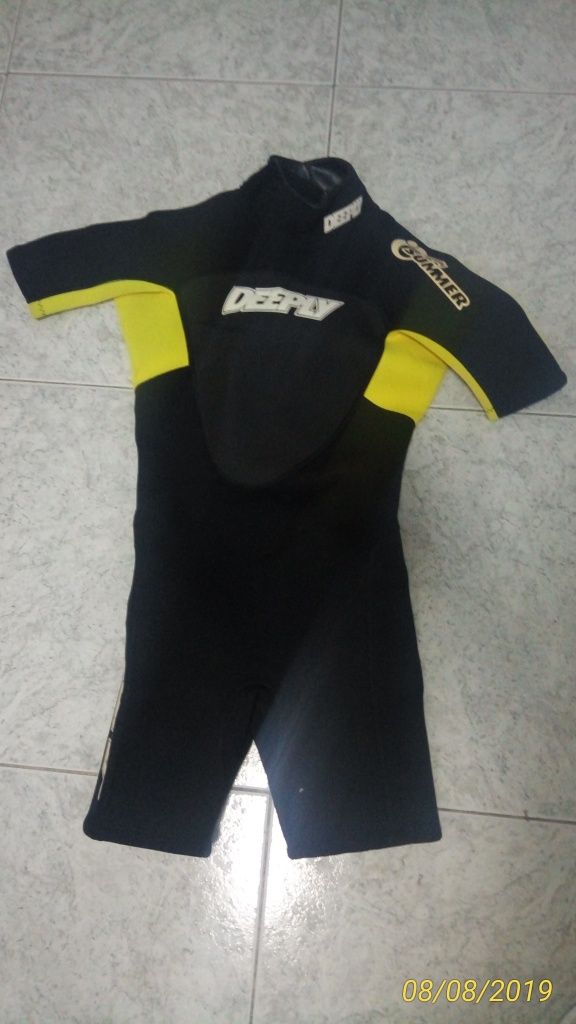 Fato body board para criança