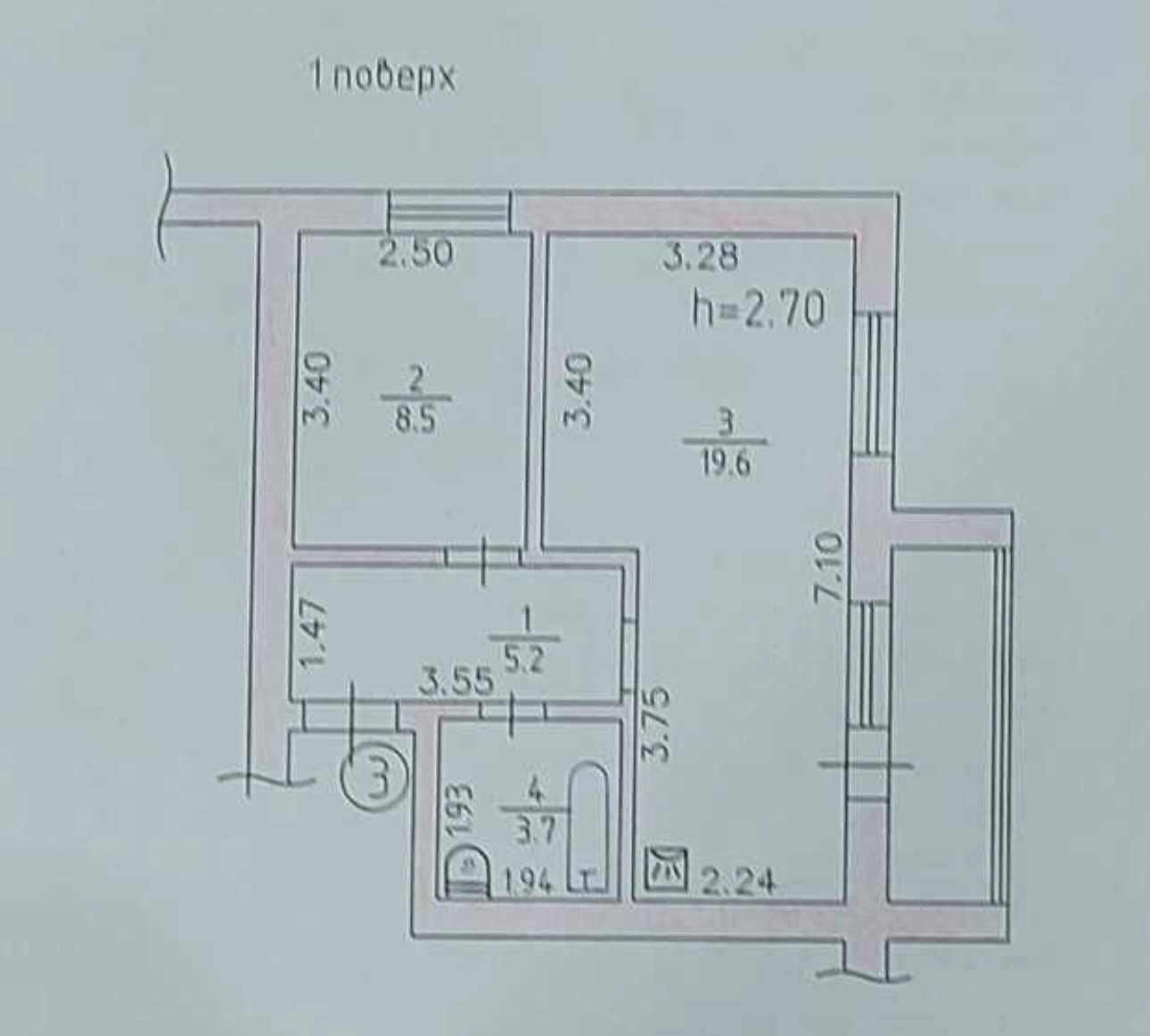 Продаж 2к квартири  з ремонтом біля Центрального Парку