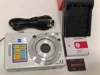 Aparat SONY Cyber-Shot DSC-W55 7mp x3 vintage retro wizjer ZEISS CCD