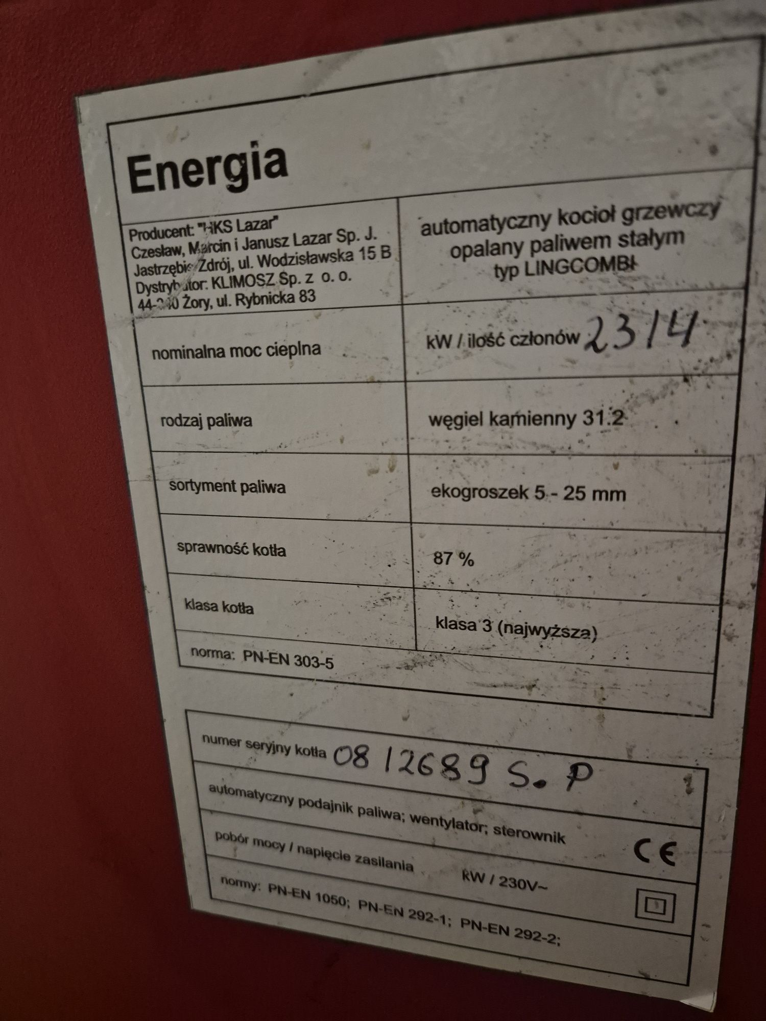Piec Klimosz Ling Combi 23kw