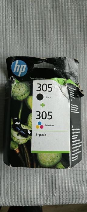 Oryginalne tusze Hp 305 komplet,nowe