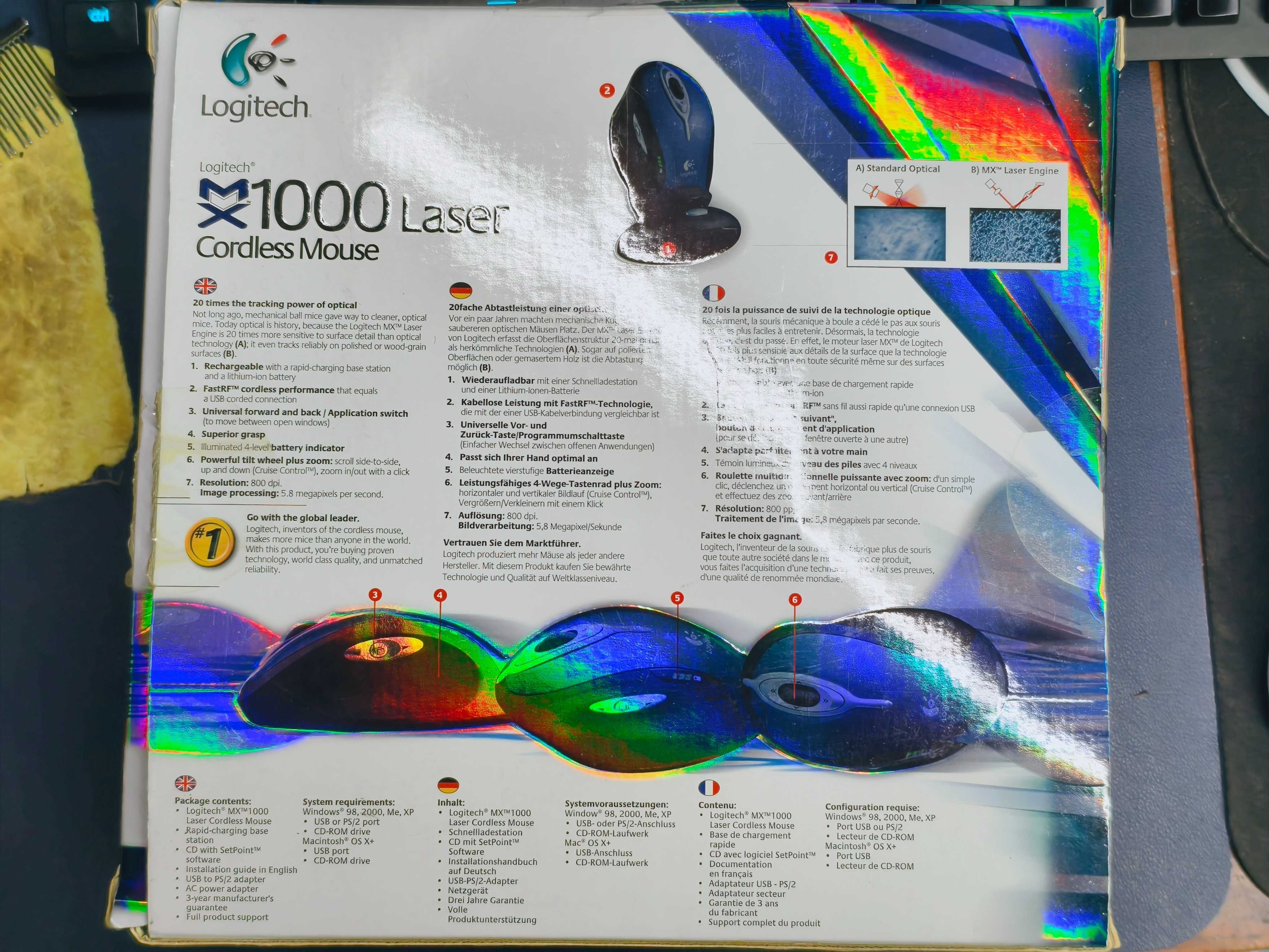 Миша Logitech MX1000 Laser