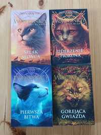 Wojownicy seria 5 Erin Hunter Świt klanów tomy 1-4