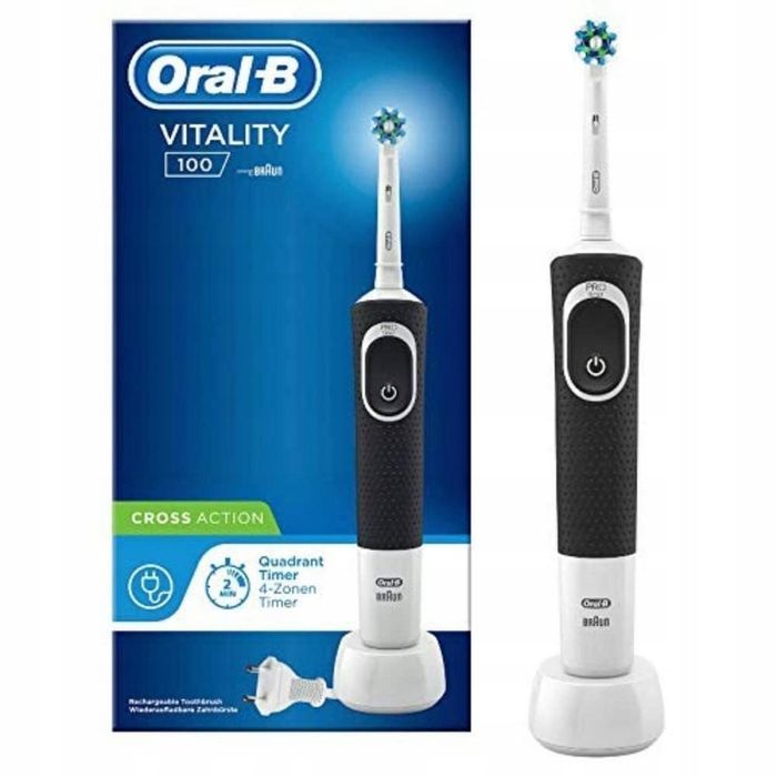 oral-b vitality 100 crossaction black elektryczna szczoteczka do zębów