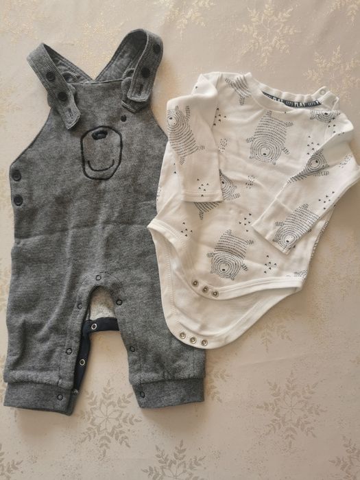 Komplet spodnie body chłopiec 68