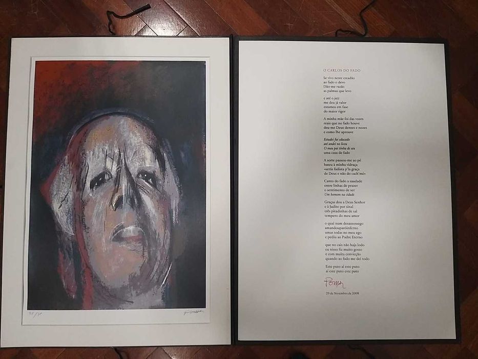 "O Carlos do Fado" Homenagem de Júlio Pomar