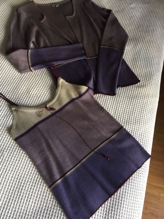 Conjunto casaco malha Naf Naf