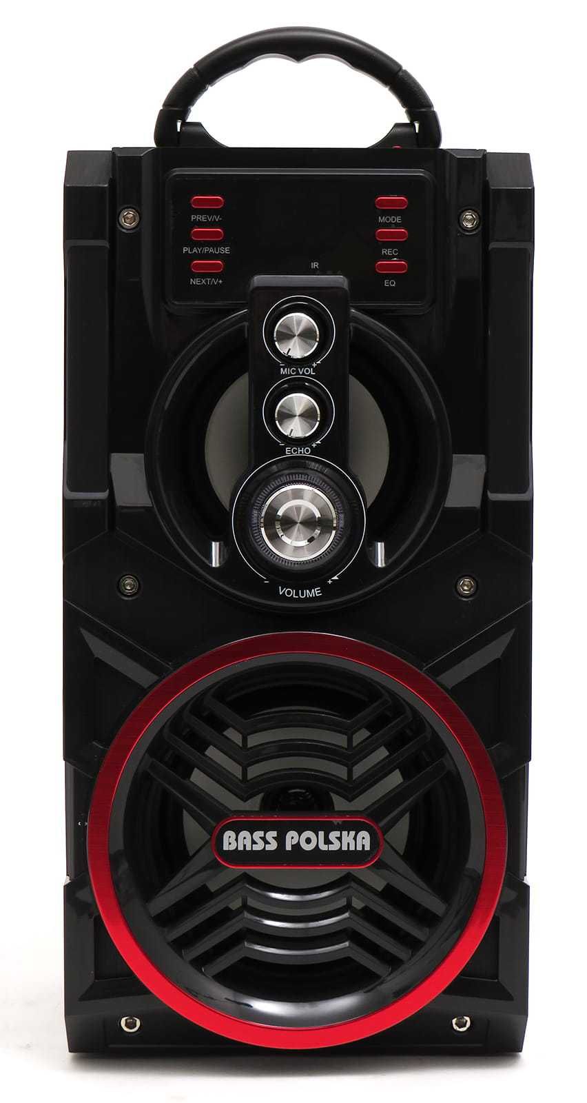 BASS POLSKA Głośnik Przenośny Boombox Bluetooth Radio Karaoke