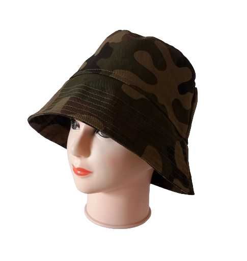 Bucket hat, czapka wędkarska, rybacka, kapelusz na lato, moro, khaki