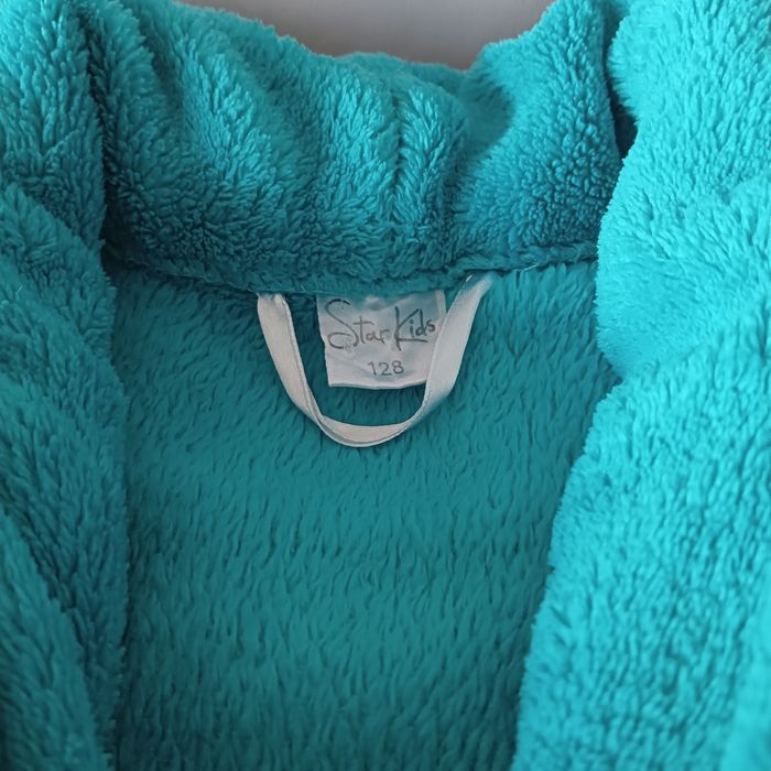 Szlafrok dziecięcy turkusowy  128cm