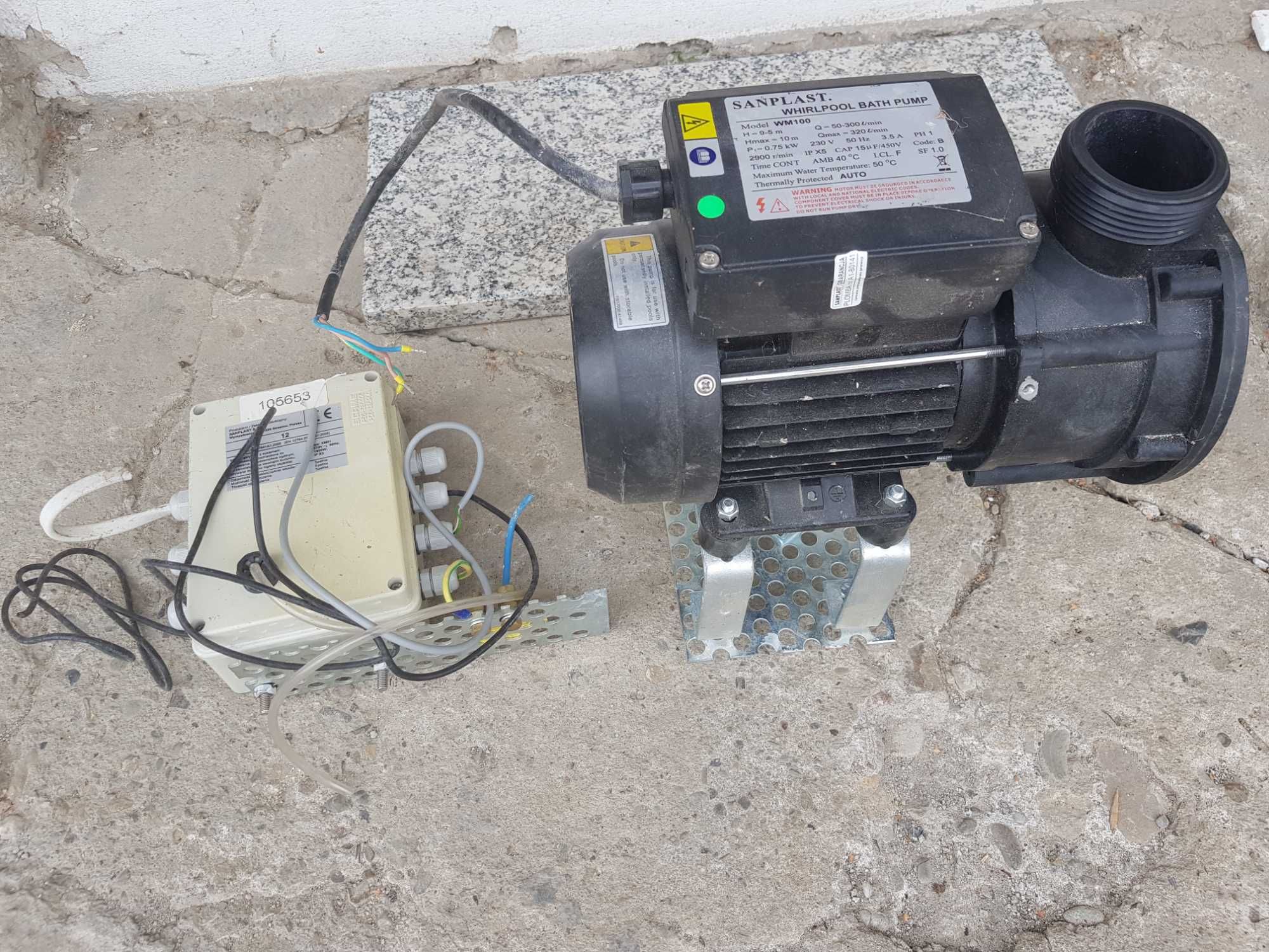 Pompa hydromasaż, jacuzzi, wanna, sanplast wirpool bath pump wm100
