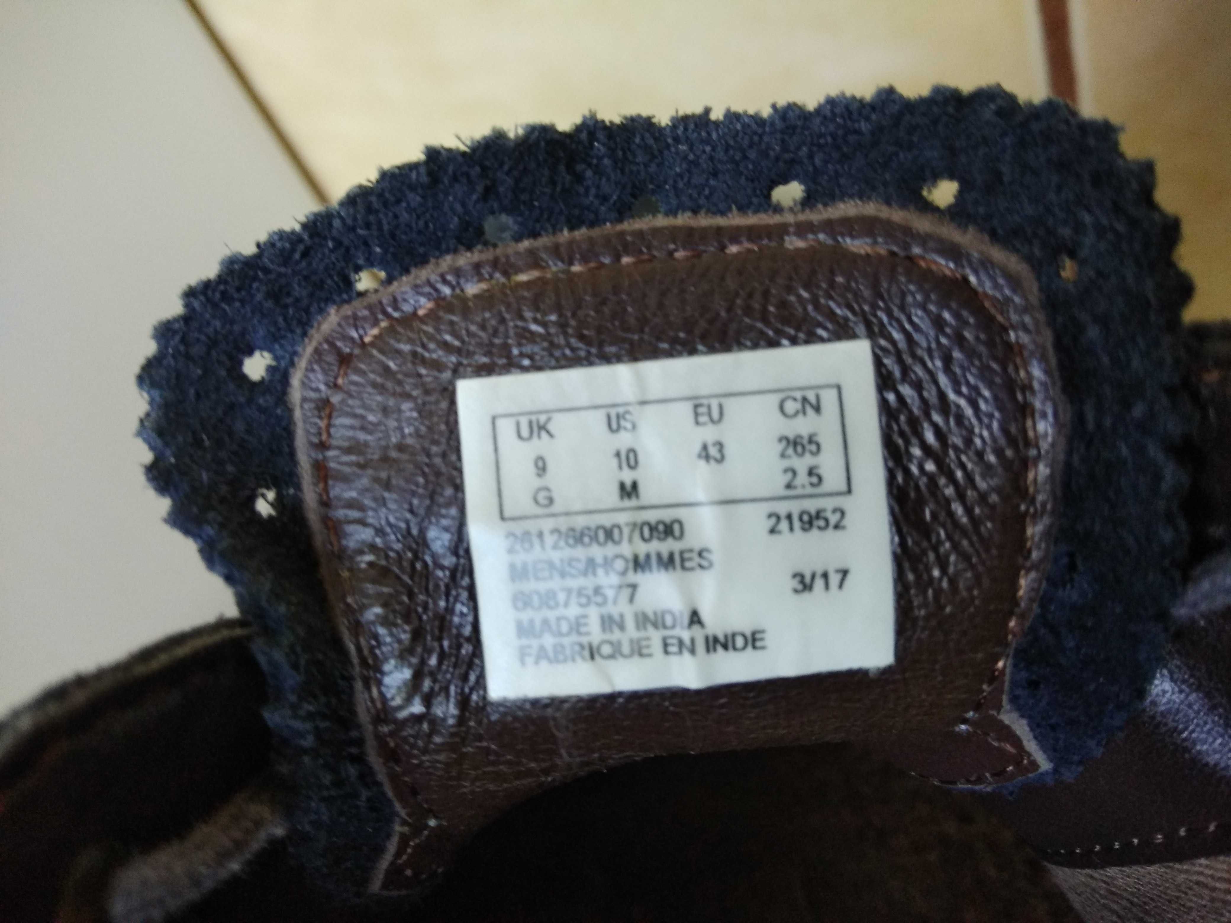 Buty półbuty skórzane Clarks rozmiar 43 wkładka 30 cm
