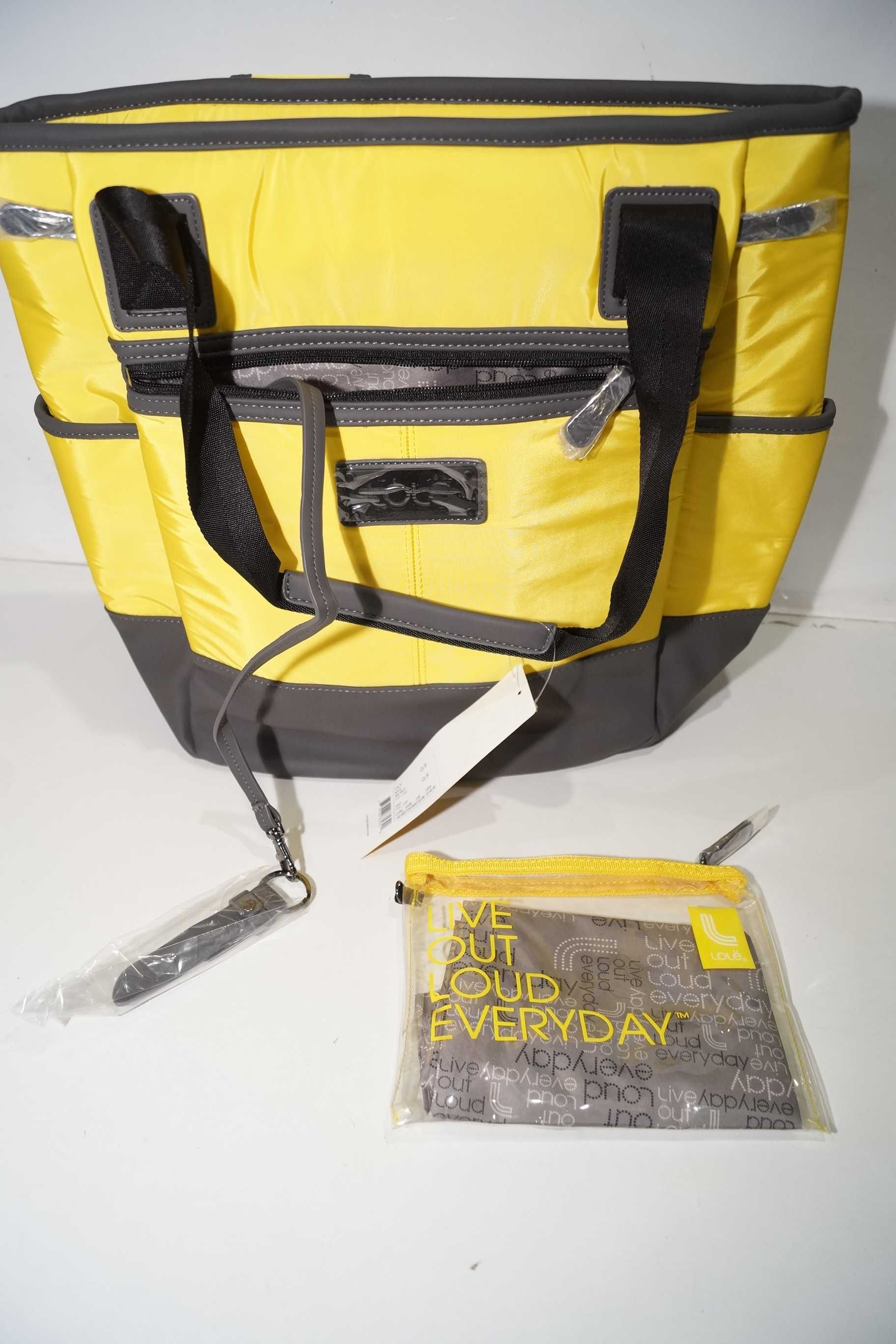 G322 Damska torebka torba torbo-plecak 2w1 LOLE Lily Bag żółta