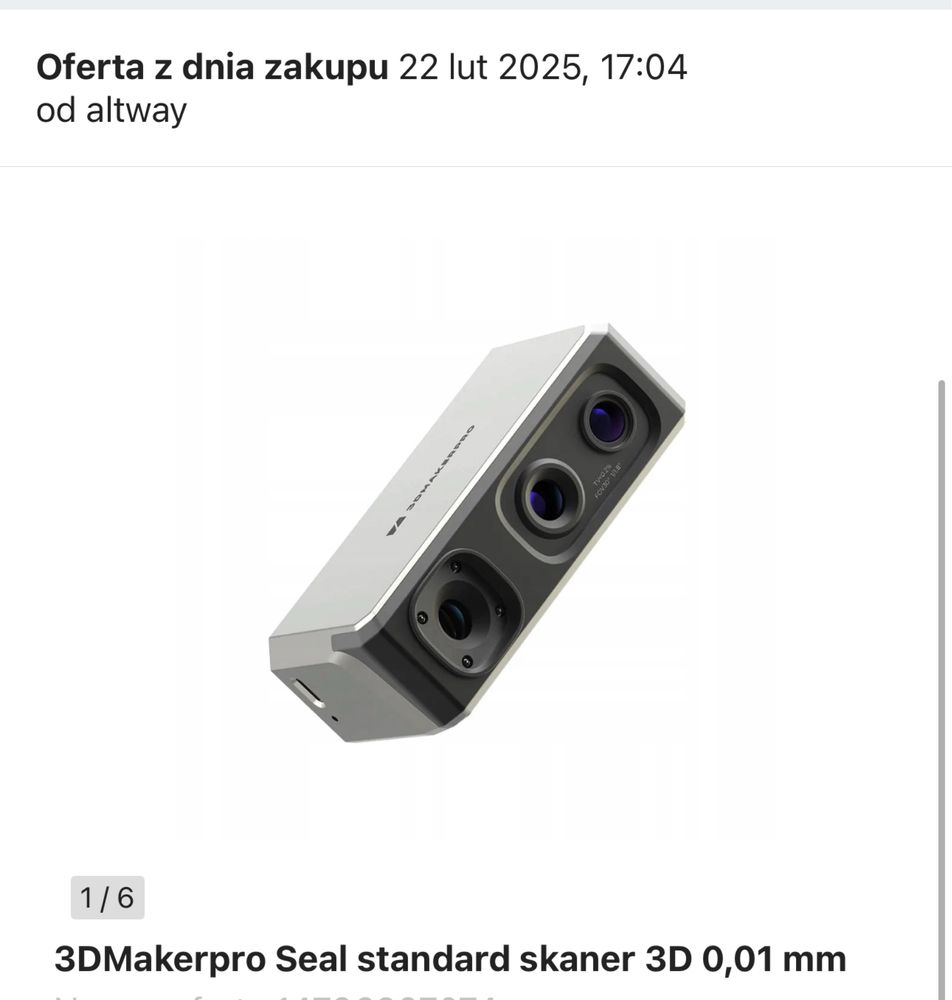 3DMakerpro Seal Standard 3D Scanner + Multi-axis Turntable