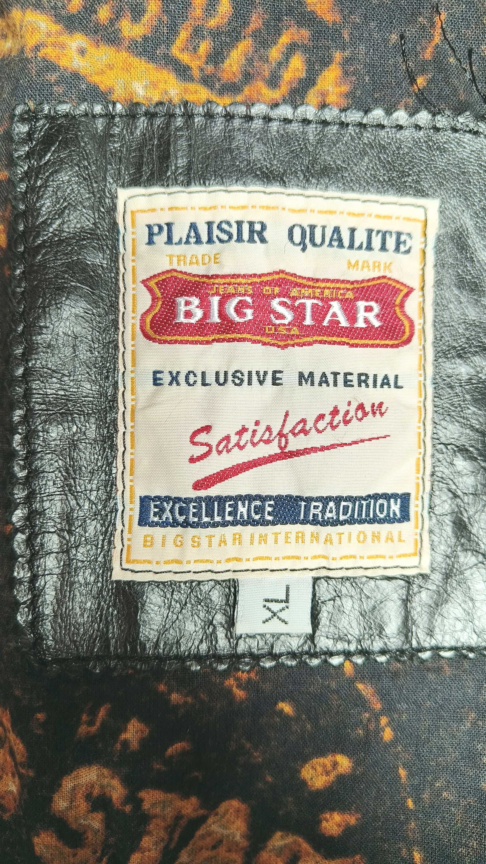 Długa kurtka skórzana Big Star rozm. XL
