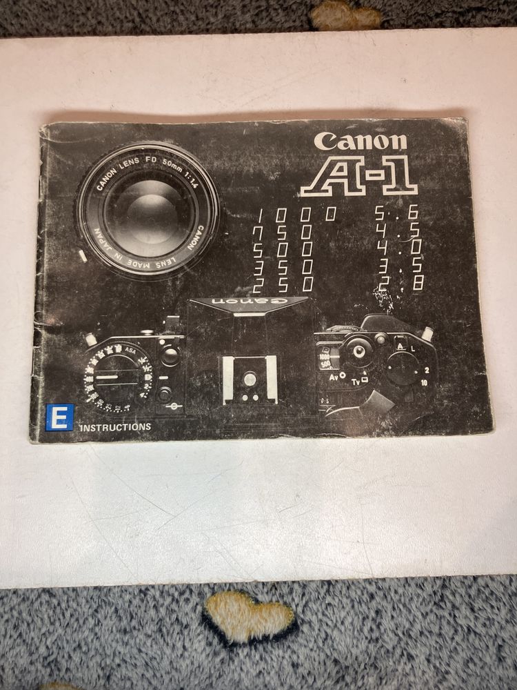 instrukcja obsługi CANON A1 kultowego aparatu na klisze analowego