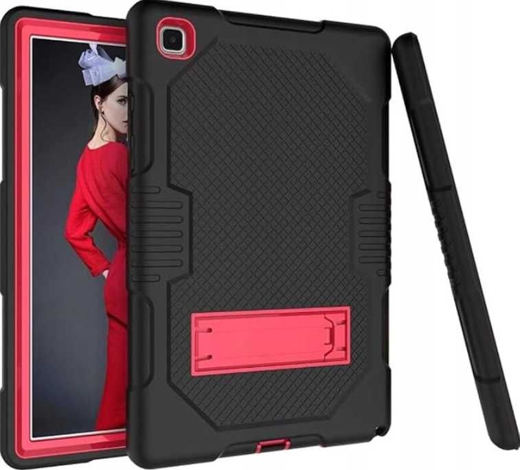 Etui Pancerne Tab A8 10.5 X200 czarno czerwone z podpórką