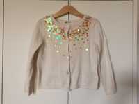 Sweter kardigan h&m98/104 cekiny