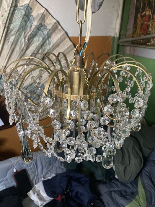 Люстра хрустальная Preciosa Jablonec N.N. 1960е(Чехословаия)