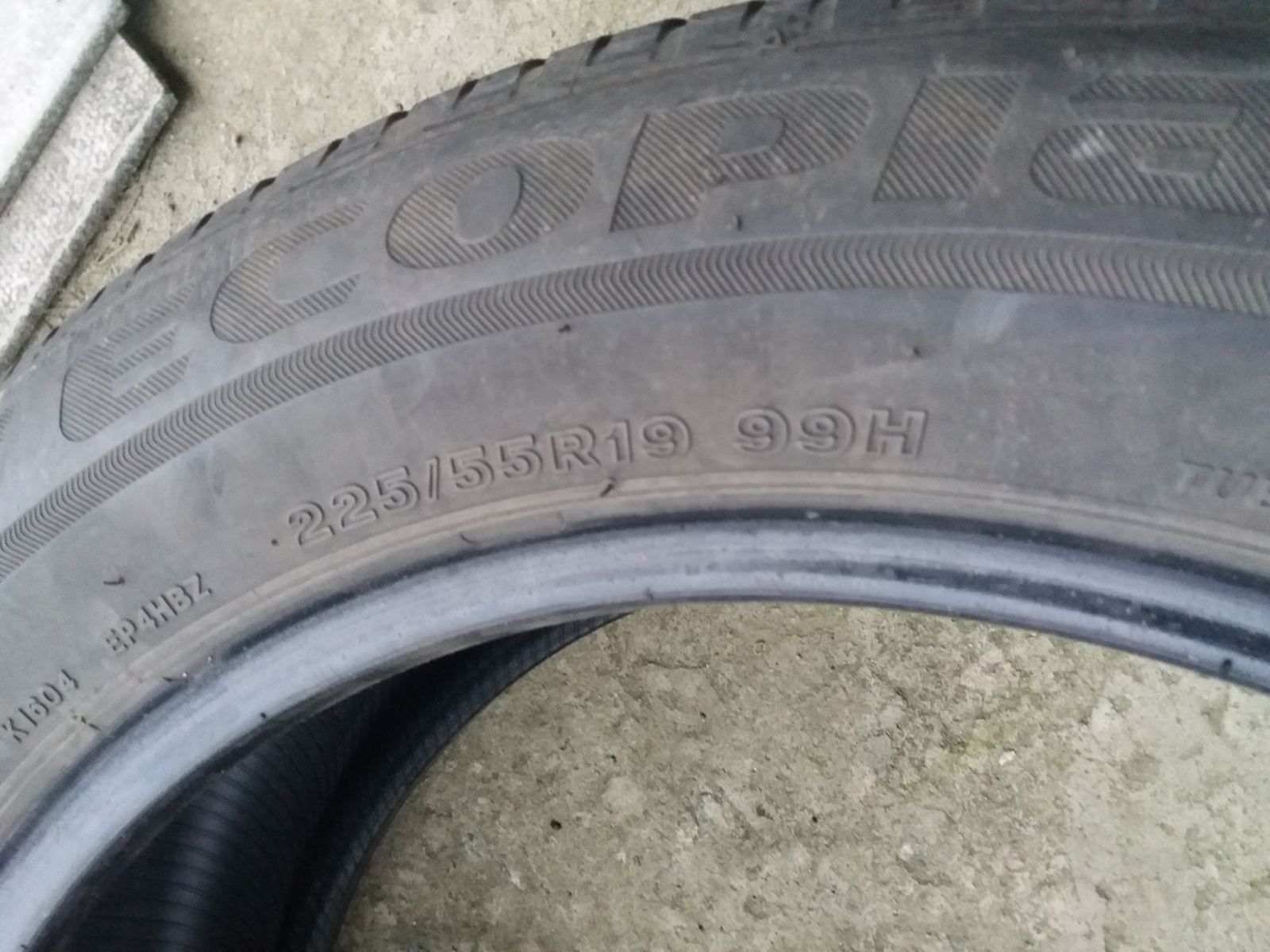 4 шт.Шины Leto Bridgestone 225 55 r19 год 2818 6,5 мм 235