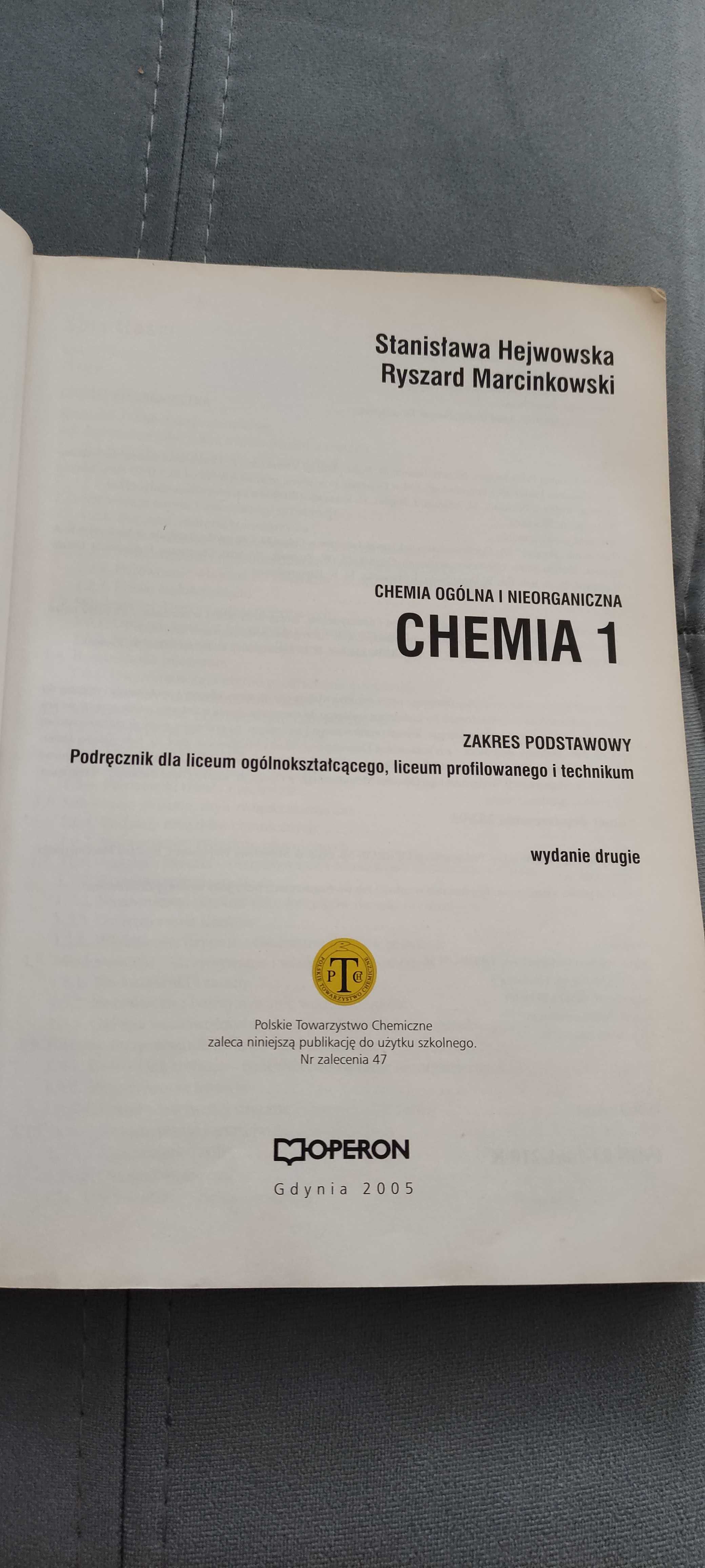 Chemia 1 Podręcznik Stanisława Hejwowska
