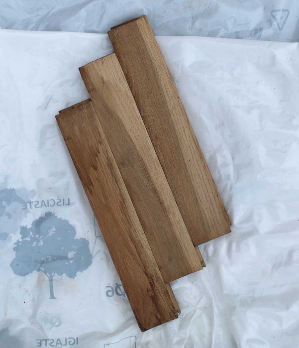 Parkiet dębowy, klepki dębowe 30x5x2 cm, podłoga drewniana VINTAGE