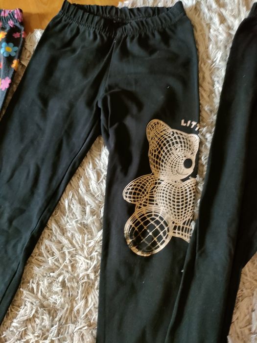 Zestaw spodni legginsów dziewczęcych