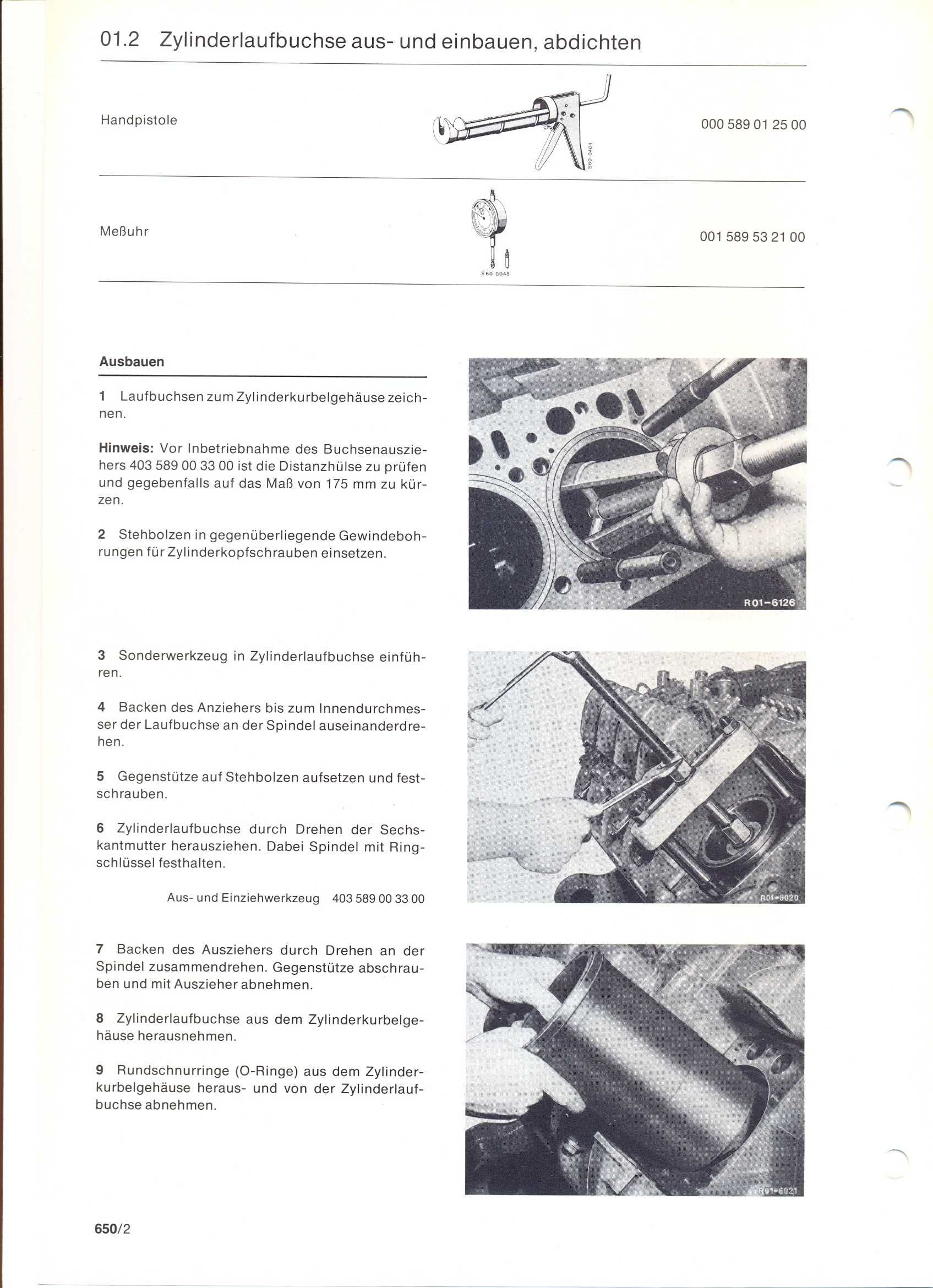 Instrukcja naprawy silnika Mercedes OM 421-423